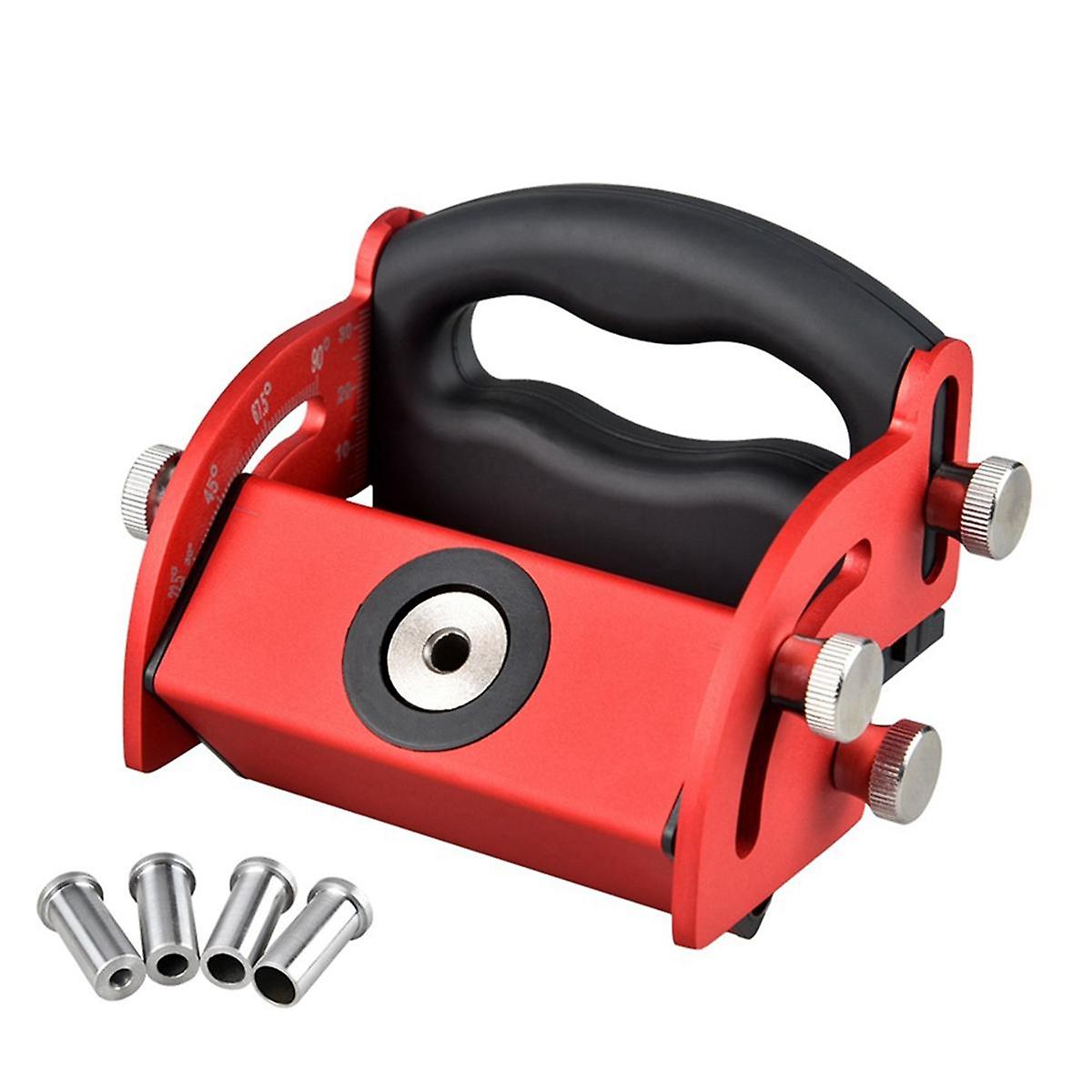 Aluminum Alloy Woodworking Punch Locator Oblique Hole Locator Center Line Scriber Board Splicing In