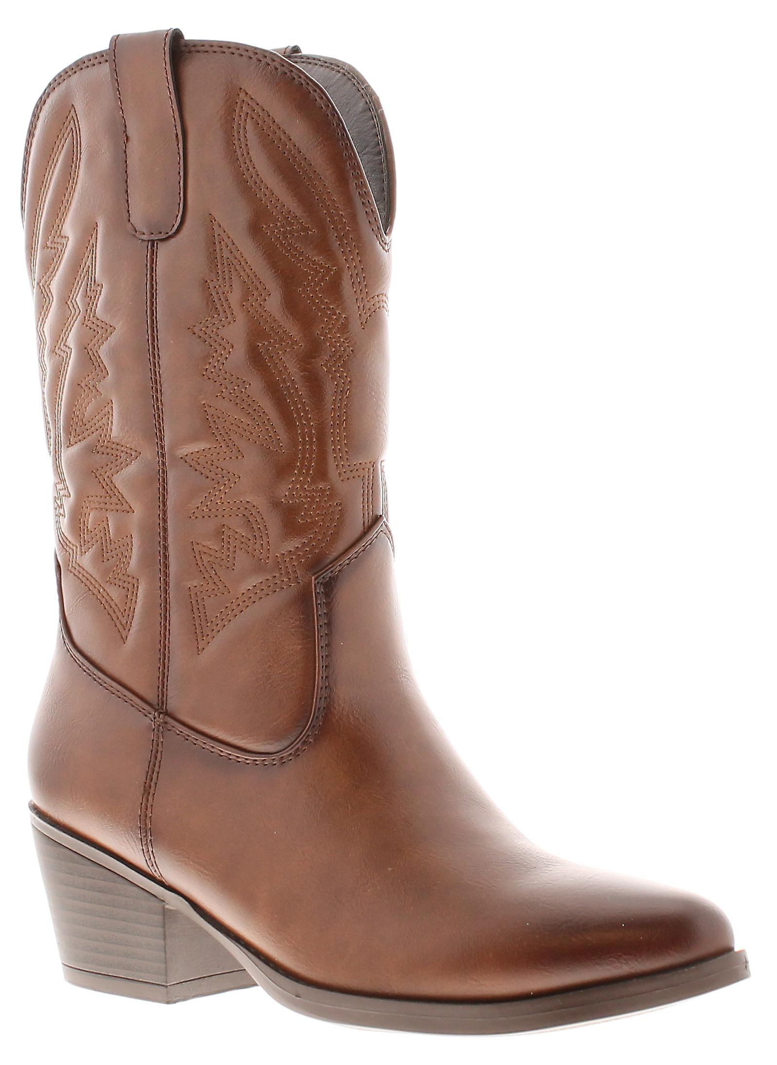Apache Womens Cowboy Boots Ranch tan