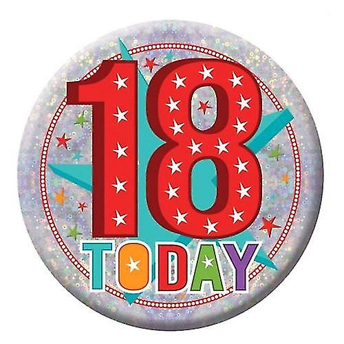 Badge holographique Amscan 18 Today