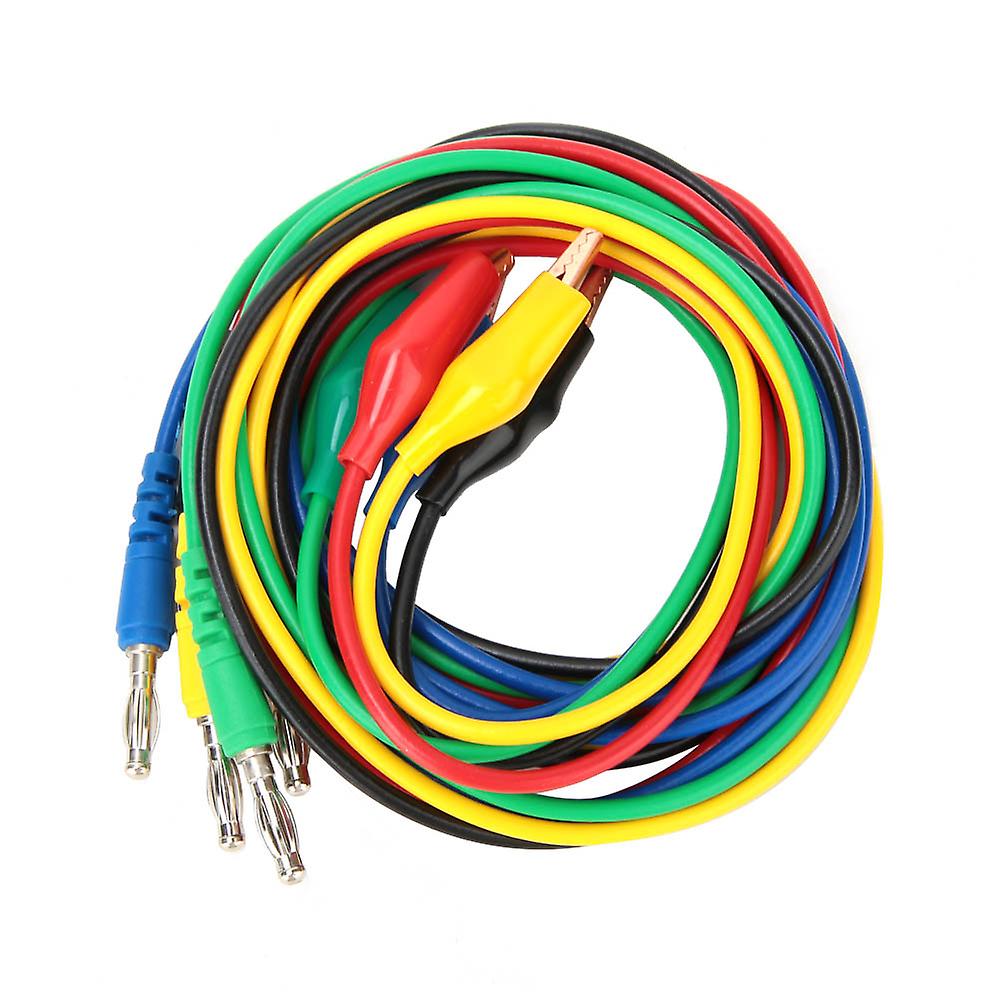 4mm Banana Plug to 10mm Alligator Clip Adapter Probe Test Lead Cable, Electrical Connector for Multimeter Circuit Testing Repair