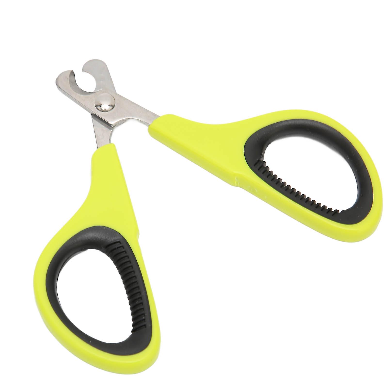 Pet negleklipper rustfrit stål ergonomi strømlinet design Pet klo trimmer til små katte hunde grøn sort