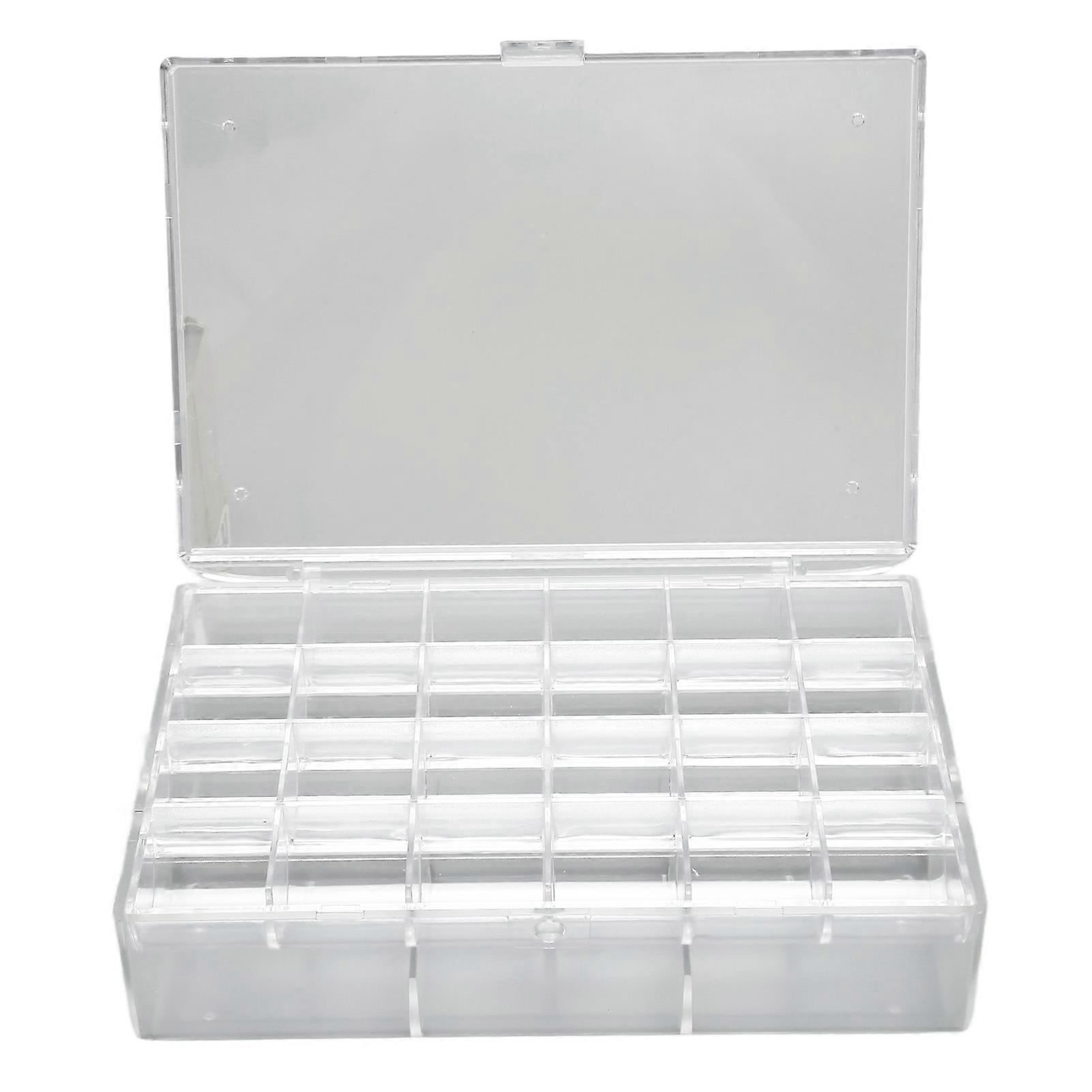 Portable Stackable Earring Organizer - Transparent Acrylic 30 Grids Box