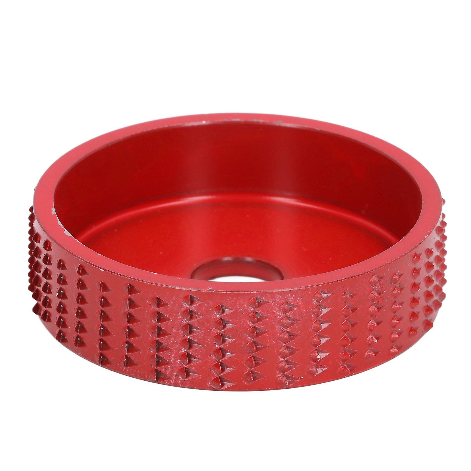 Grinding Wheels, Pointed Teeth Grinder Wheel Discs for Woodworking(Red)