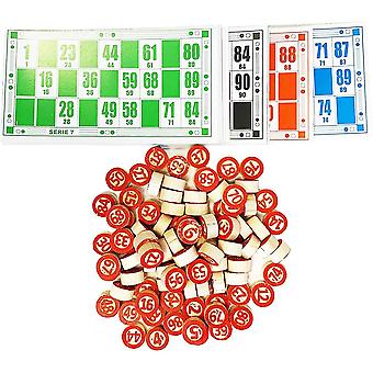 Digital tre sjakk og 48 kort bingo brettspill sett Perfekt interaktive bingospill for familien