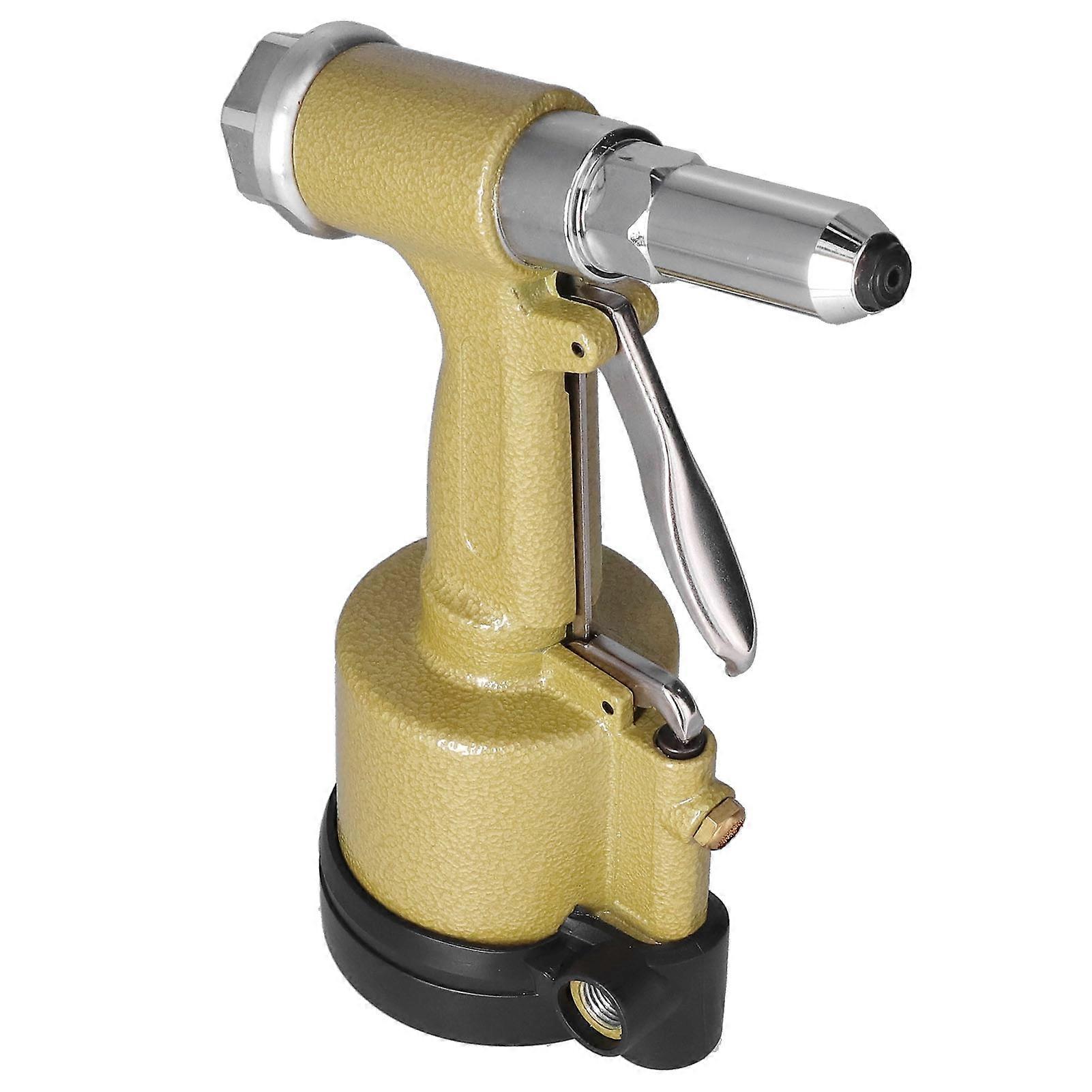 Pneumatic Riveter Short Cylinder Air Rivet Gun Hydraulic Riveting Tool Set Kit KP?701EU Plug