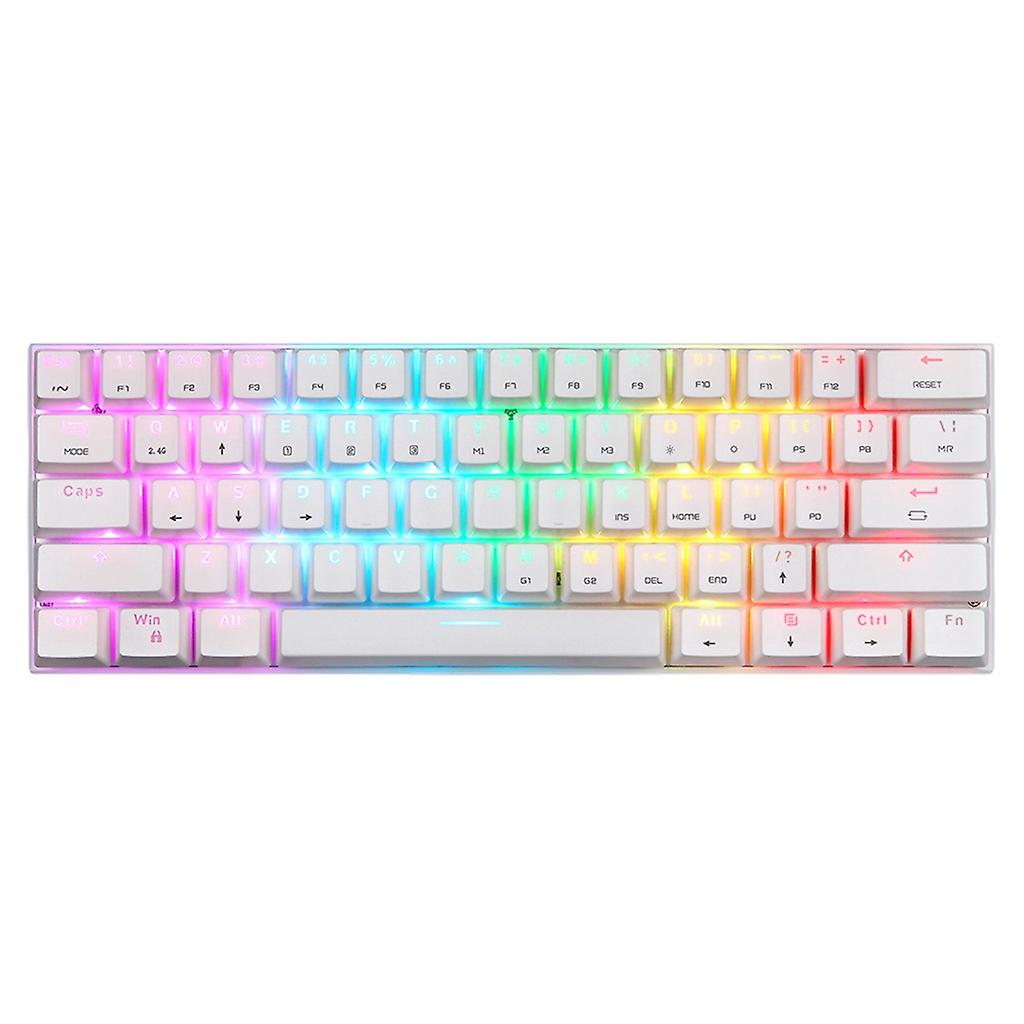 61 Keys Mechanical Keyboard with RGB Backlit Mini Mechanical Gaming Keyboard