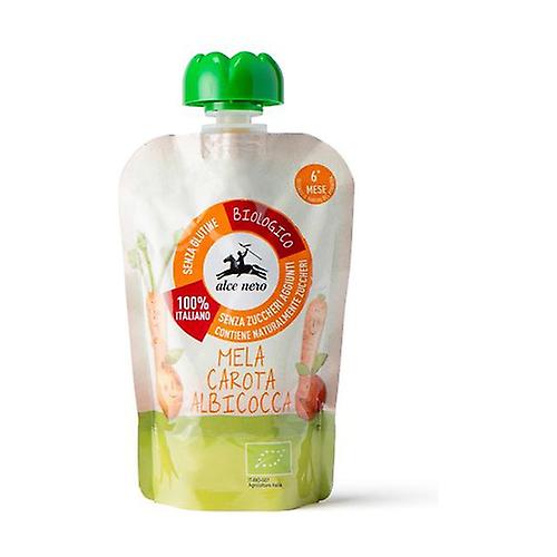 Puree Apple Carrot Apricot in Baby Food Doypack 100 g