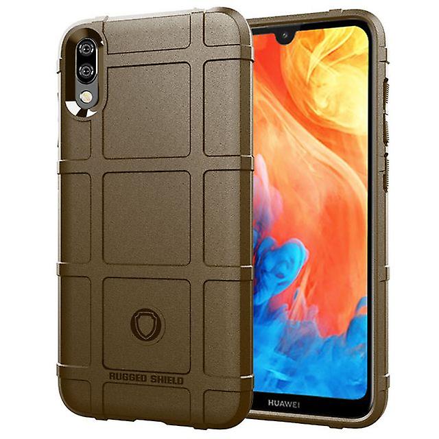 Durable Shockproof Protective Shell Case for Huawei Y7 Pro 2019 - Brown