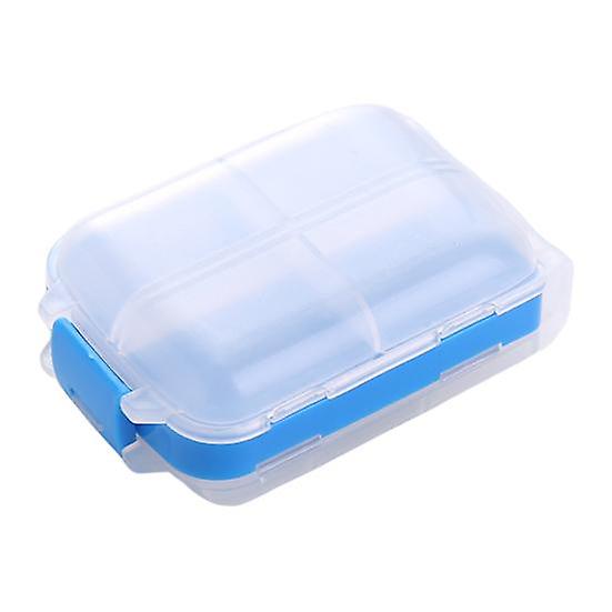 Storing Independent Inner Durable 8-grid Waterproof Portable Folding Tablet Sub-packing Organizer Box Pill Storage Holder