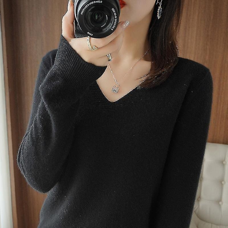 Pull femme Automne Hiver Cachemire Col V Pullovers