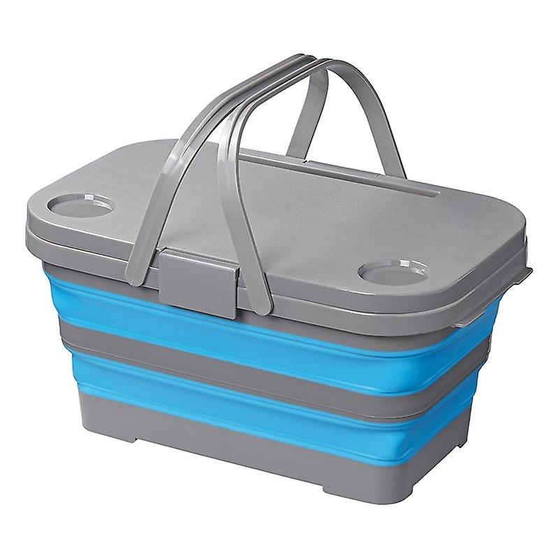 Foldable picnic basket