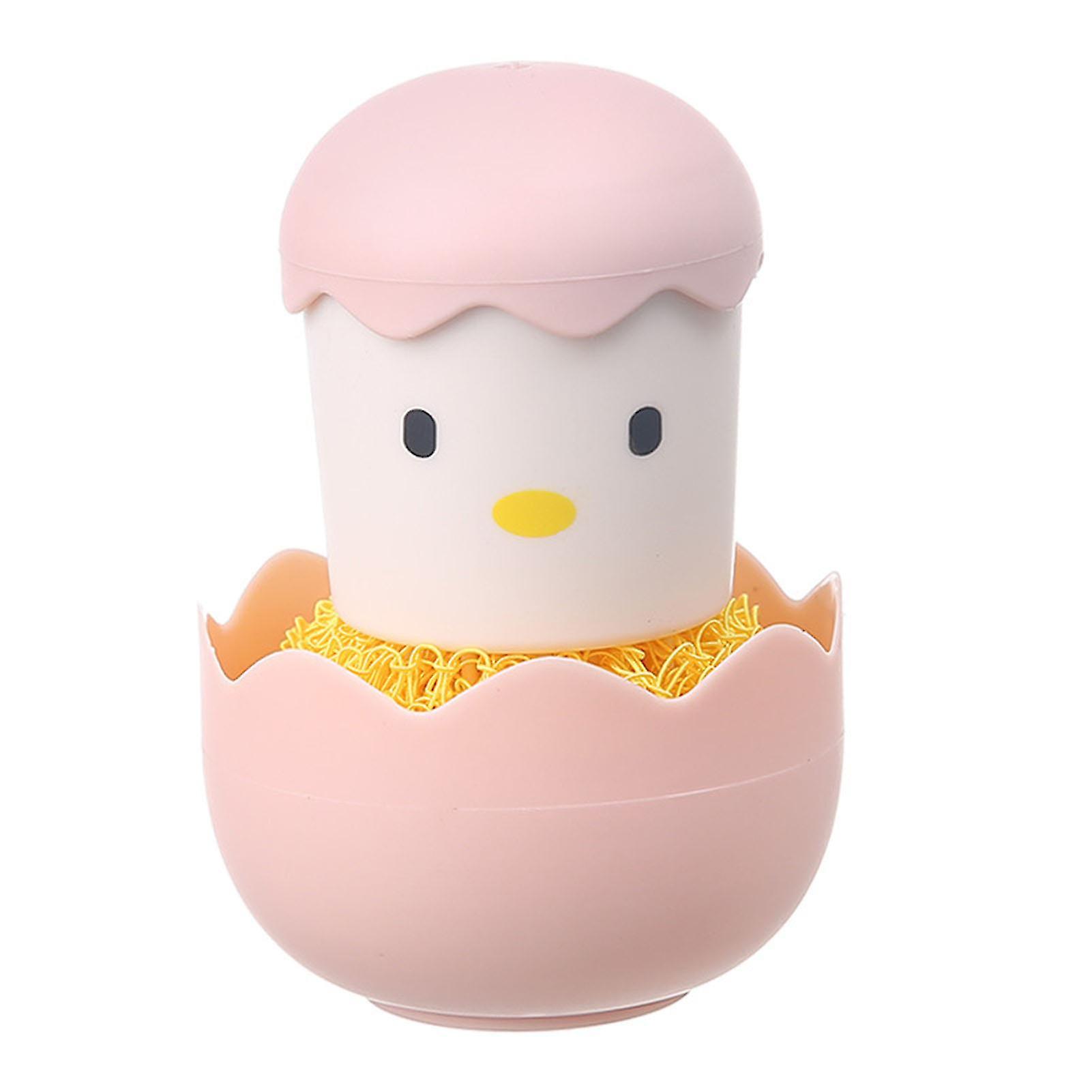 Chicken Eggs Shape Pot Brush Endearing Multipurpose Pot Cleaning Tool for Kitchen