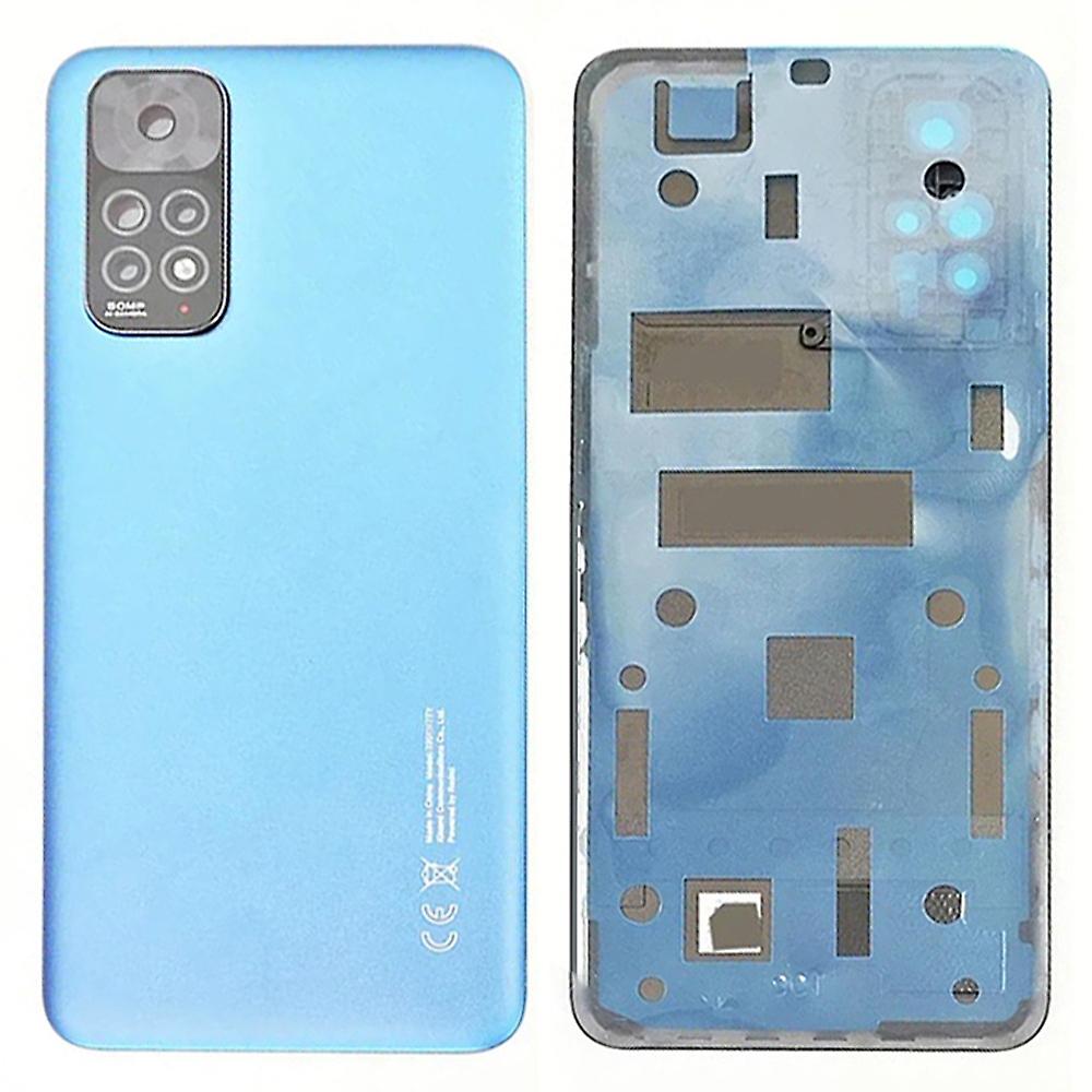 For Xiaomi Redmi Note 11 4G (Qualcomm) Back Battery Housing Cover with Camera Ring Lens -  Blue