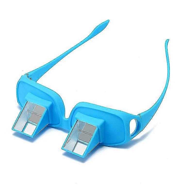 Lazy Glasses Horizontal Glasses Prism Periscope Reading In Bed And Watching Tv Unisex, Blue