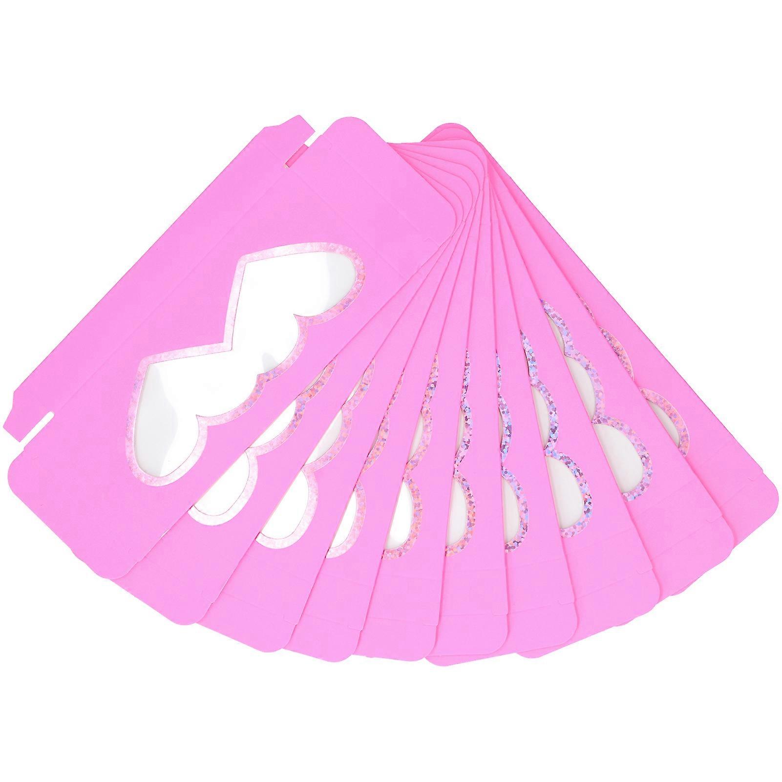 10pcs Empty Eyelash Case Holder Paper Storage Box Container False Eyelash Packaging Boxd21