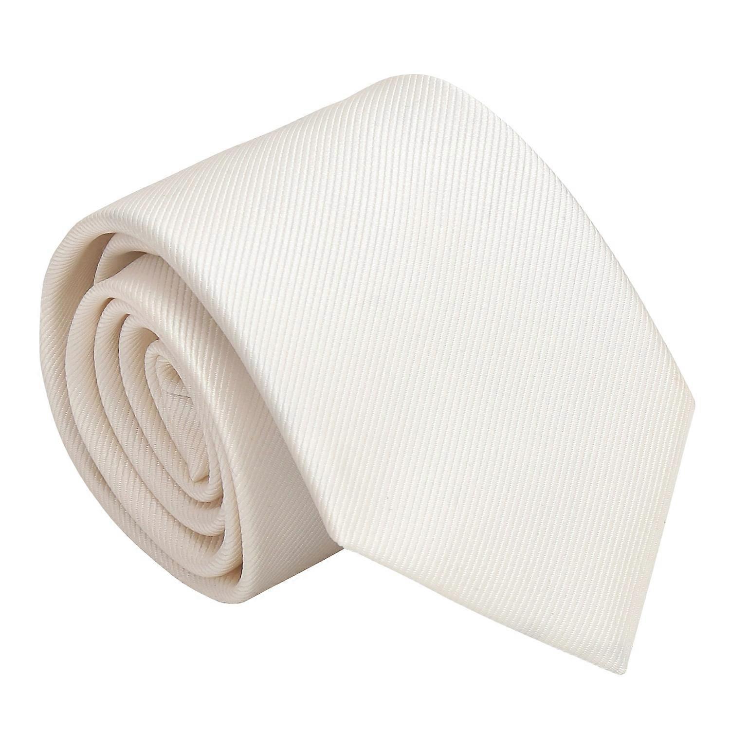 Pearled Ivory Plain Twill Regular Tie for Boys
