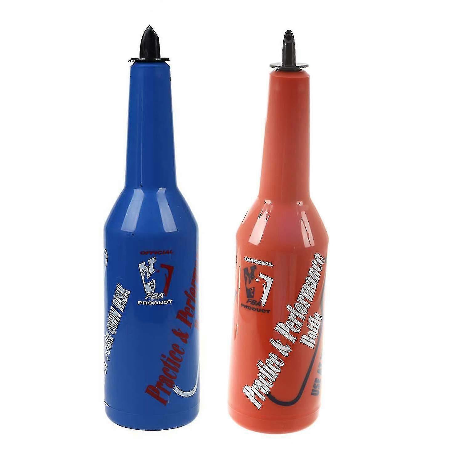Flair Bartender Practice Bar Pub Bottle Wine Cocktail Shaker - Red