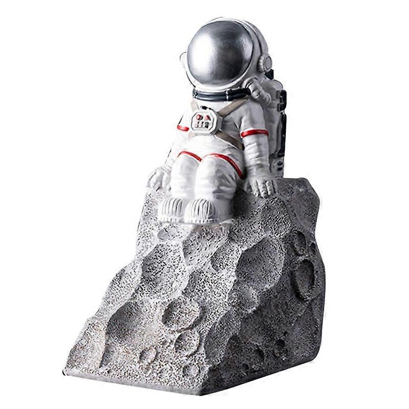 Creative Resin Astronaut Bookend Tabletop Book Organizer Cosmonaut Figurines Desk Bookend Office Decoration