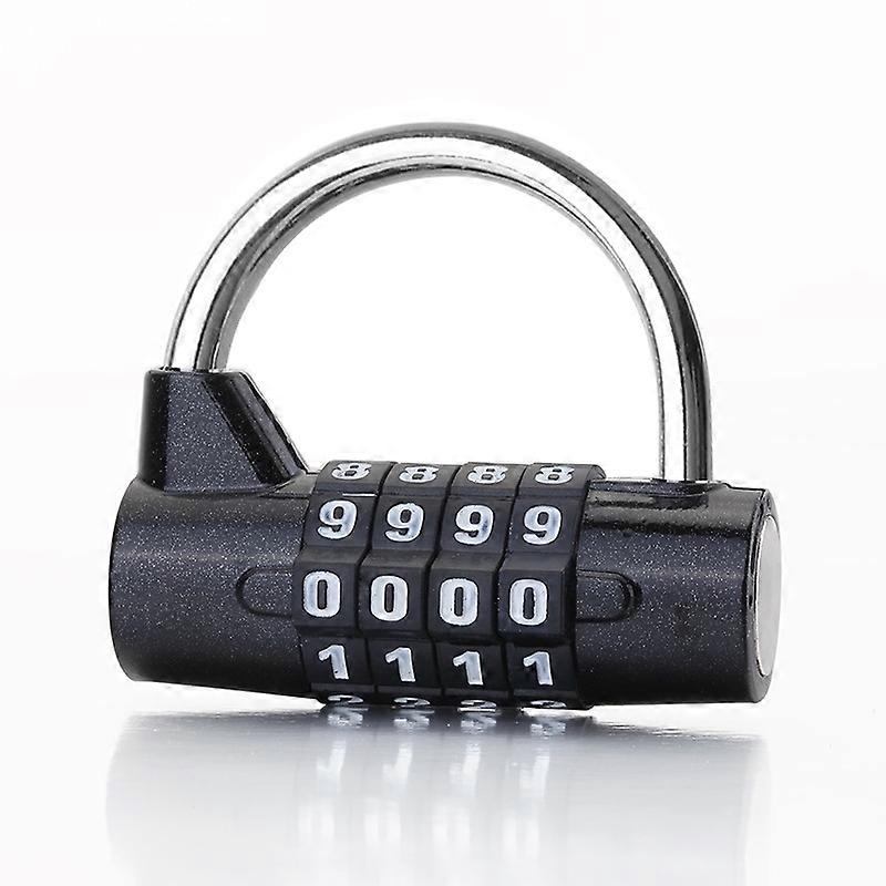 4 Character Combination Padlock Black