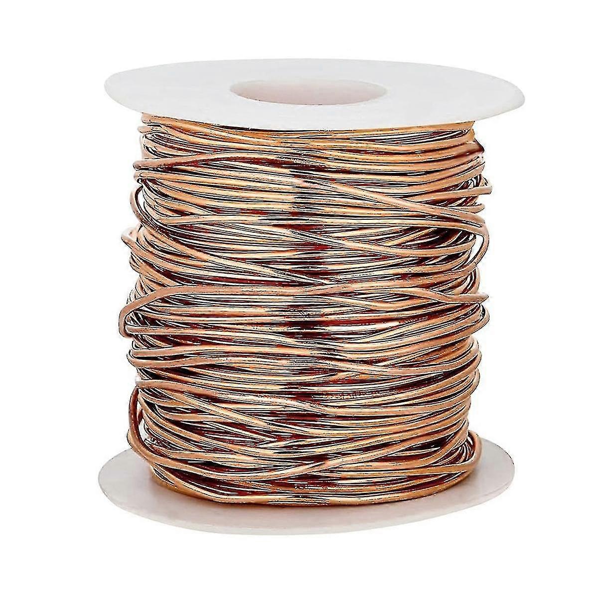 99.9٪ سلك نحاسي ناعم ميت ، مقياس 18 / قطر 1 مم ، 213 قدما / 65 مترا ، سلك نحاسي نقي بكرة 1 رطل Y