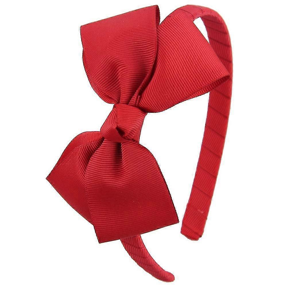 Moda Bonito red bow banda de cabeça compatível com meninas crianças.