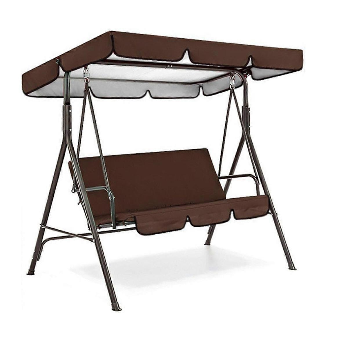 Sunshade for Swing Pew 2/3 Seater Garden Swing Chair Cover Polyester Taffeta Waterproof Canopy Tool