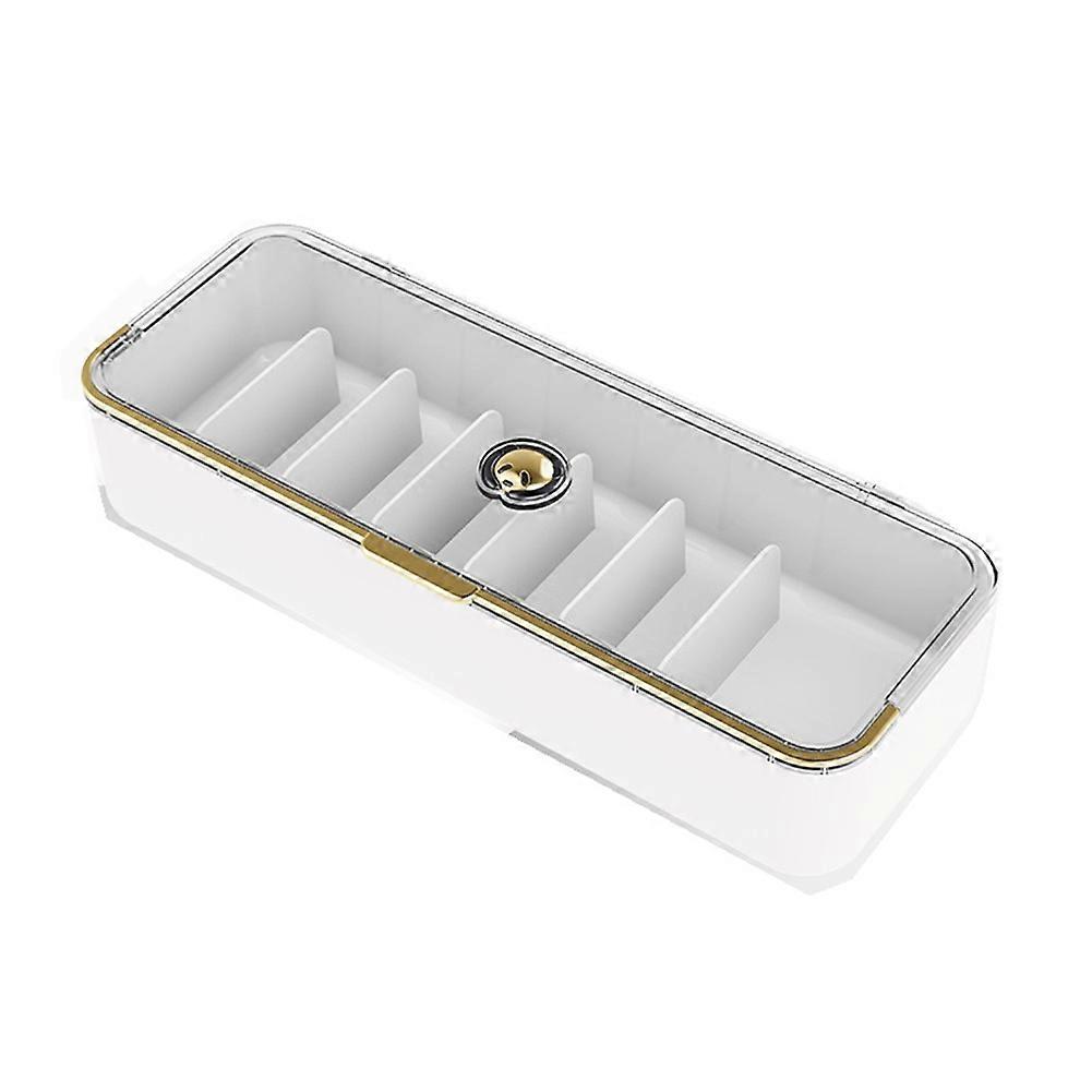 Desktop Storage Box Multifunctional Frame Sorting Box Clamshell Design Storage Data Cable Storage B