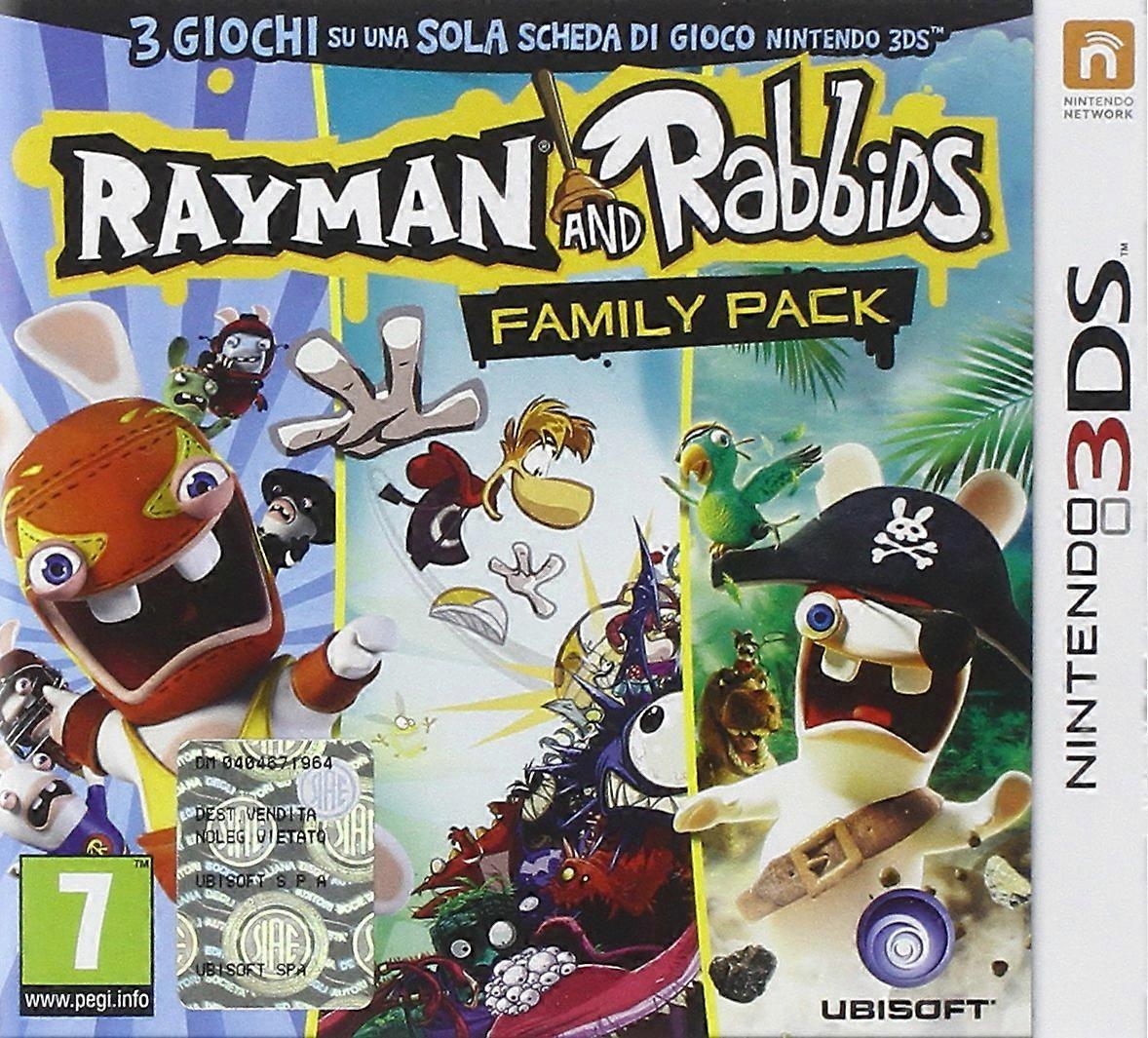 Ubisoft Sw 3DS 67453 Rabbids  Rayman FamilyPack - PAL - New & Sealed