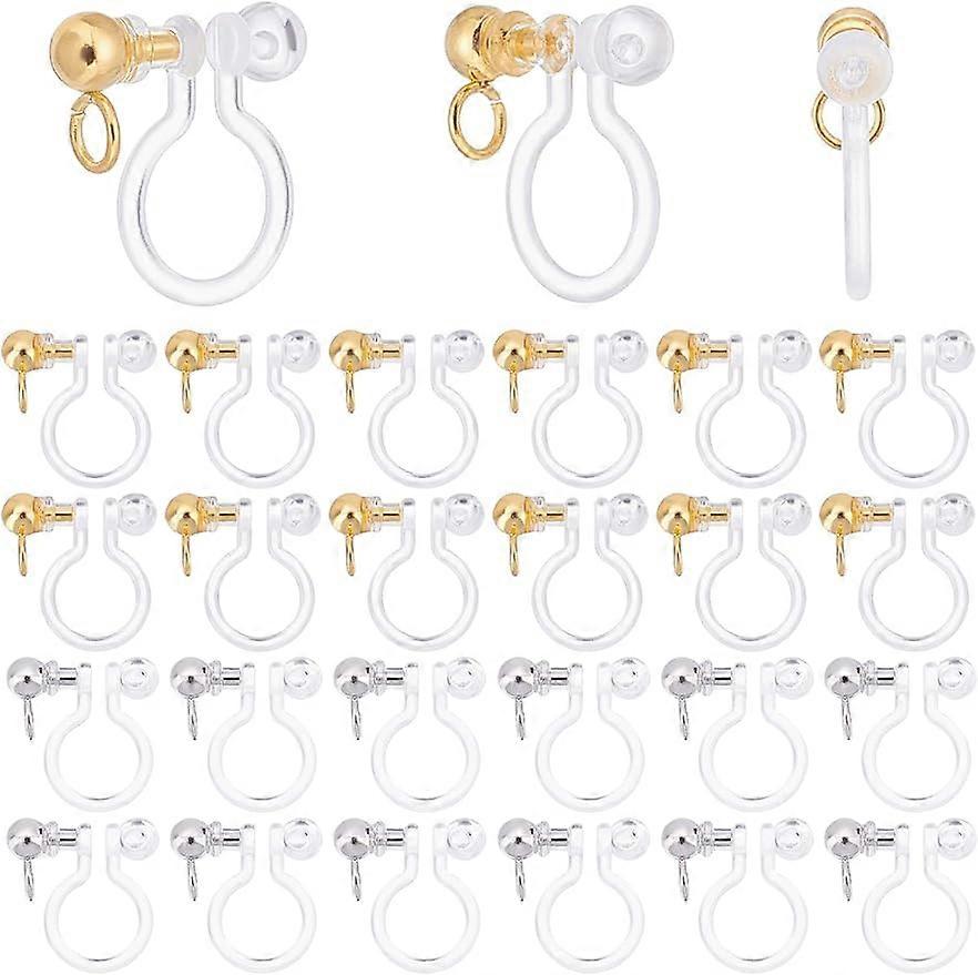 24pcs Transparent U Type Alloy Ear Clip