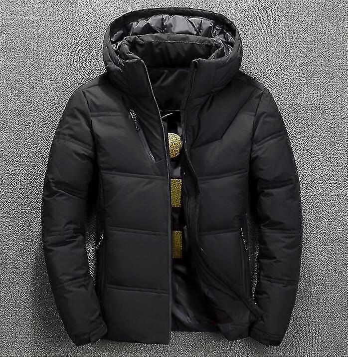 Winter Jacket Men High Quality Red Black Down Coat Hooded Parka Fashion  Male White Duck Down Jacket Thick Warm Snow Outwear