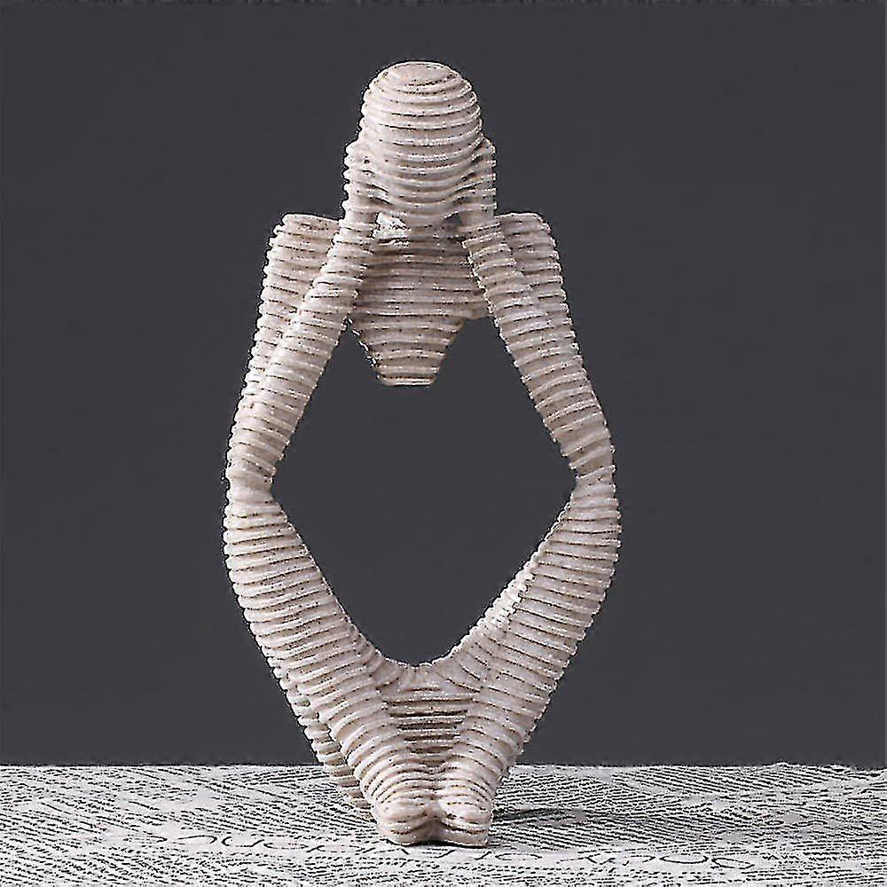 Abstract Thinker Statue Resin Sculpture Figurine Desktop Ornament Home Office Decor
