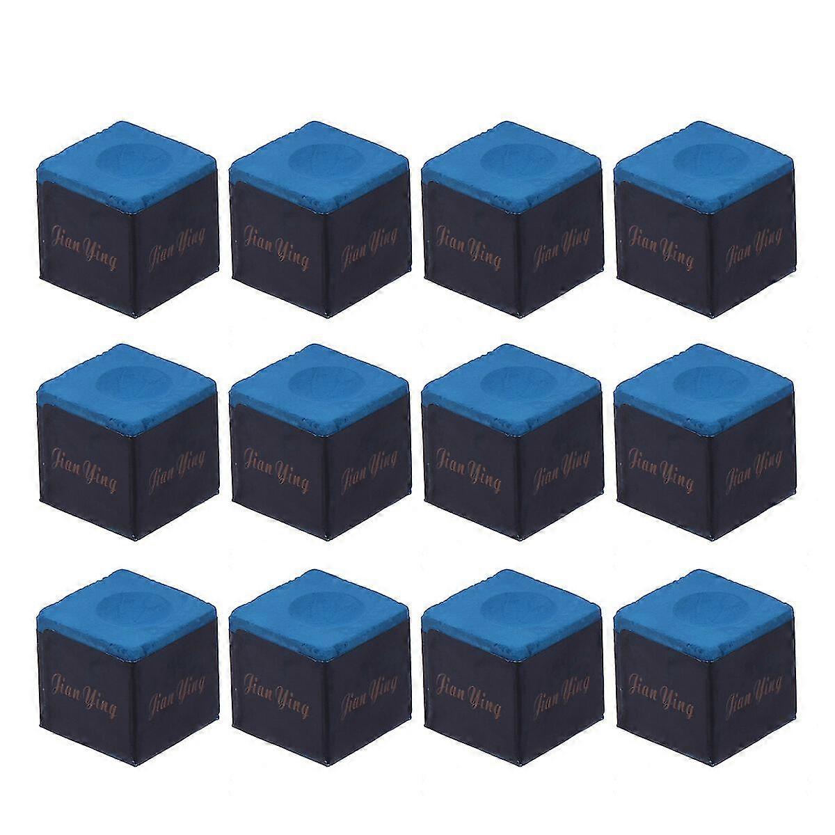 12 Pcs Billiards Chalk Billiards Parts Chalk Chalk Billiard Cues Accessories Billiards Cues Billiards Cues Accessories
