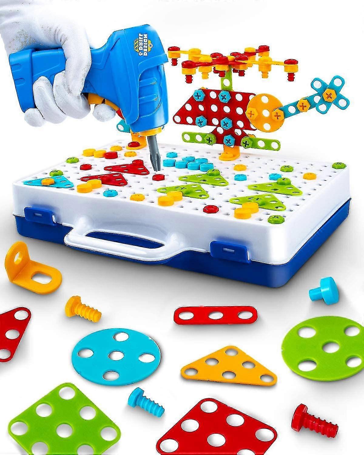 Qian Electric Diy Drill Stem Puzzle Toys Building Educational Preschool Learning Toy For Kids Gift 237 Pz