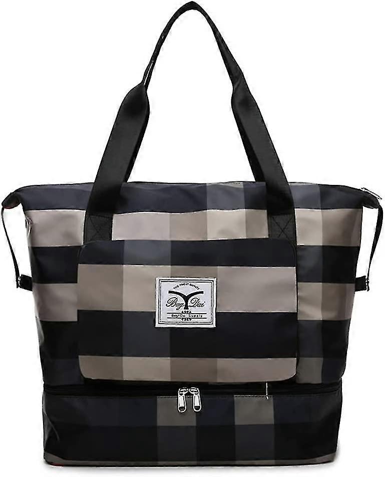 New Foldable Dry/wet Separation Travel Bag, Travel Lightweight Waterproof Carry Luggage Bag, Large Capacity Folding Travel Bag With Shoe Compartment