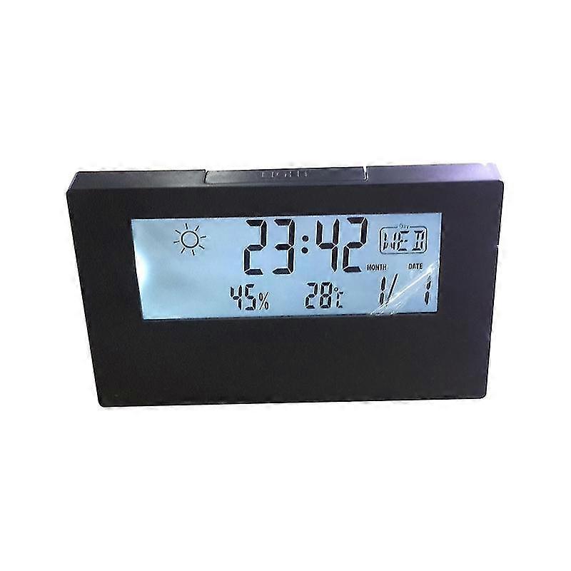 Digital Alarm Clock Mirror Screen Multi-function Lightweight Electronic LCD Time Display Alarm Clock for Bedroom