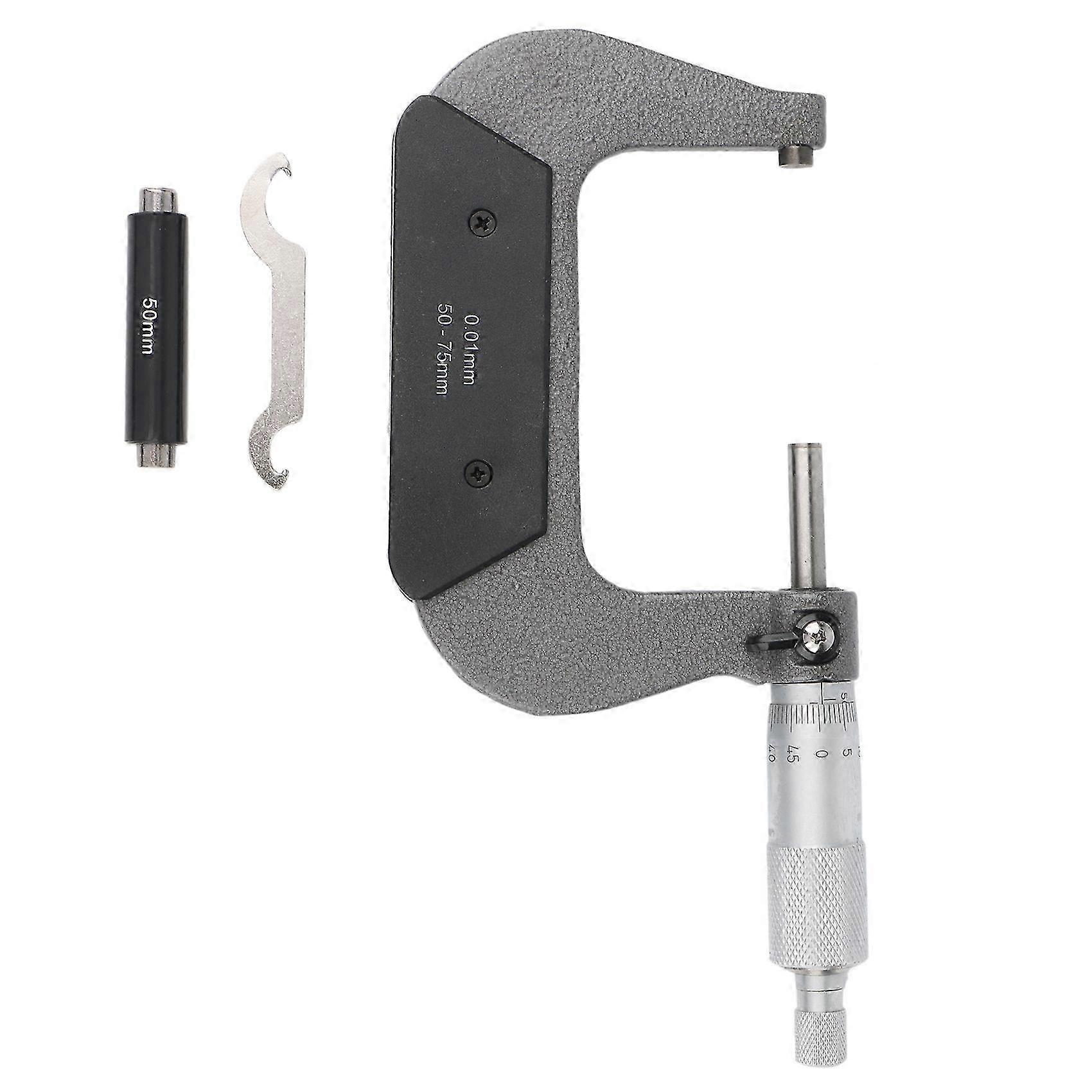 External Thread Micrometer 50-75mm Precision 0.01mm Gauge Mechanical Micrometer Spiral Micrometer