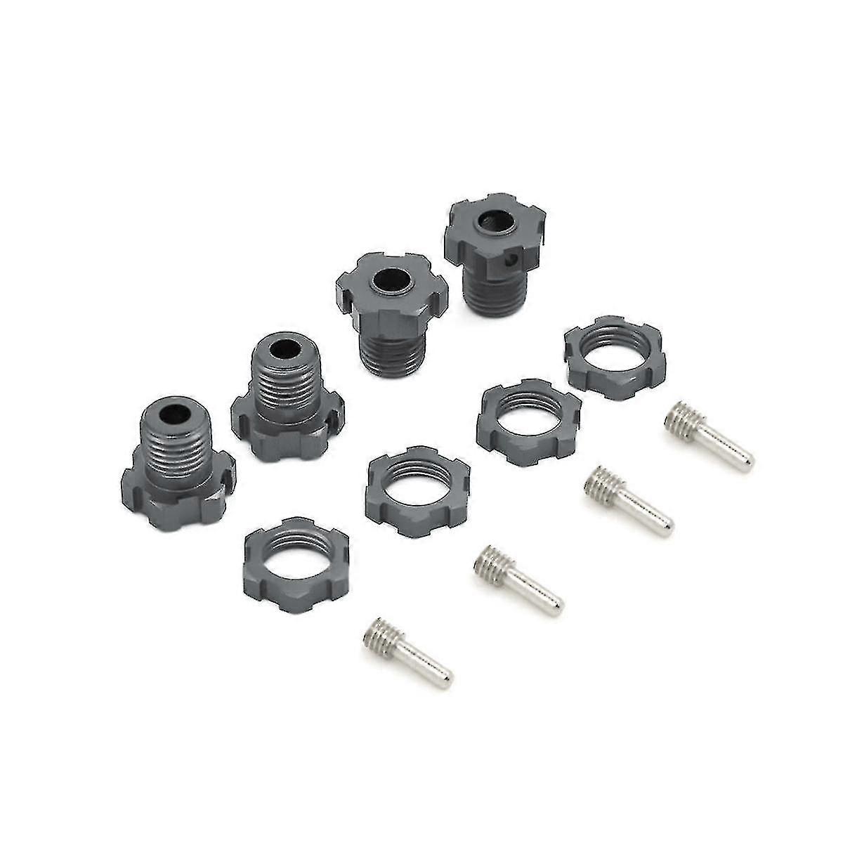 4pcs Metal 17mm Splined Wheel Hex Hub Adapter 5353 For E- E- T- 3.3 Summit Xo-1 Upgrade Parts,4