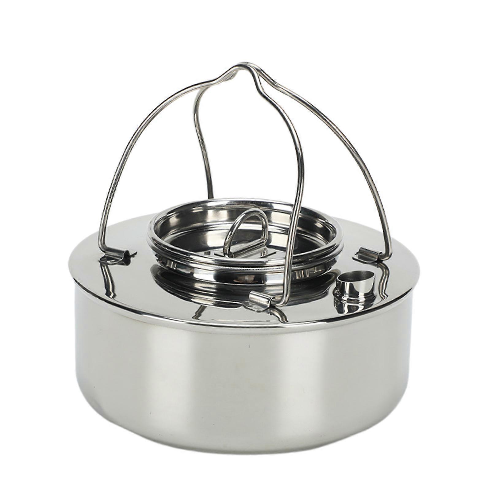 0.9L Outdoor Camping Kettle Portable Multipurpose Water-boiling Teapot