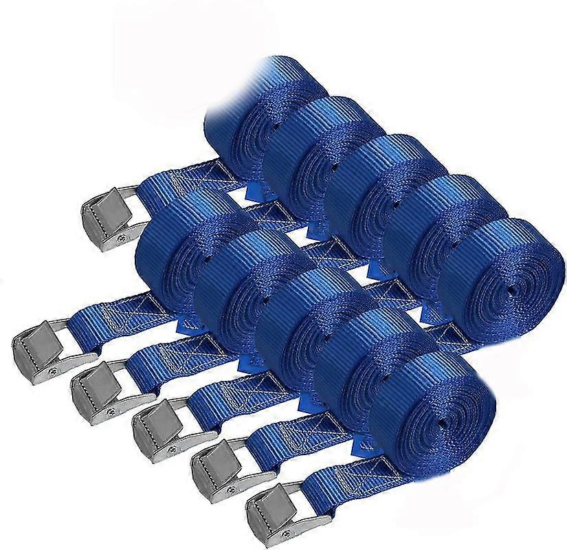 Cisea Claw Strap Lashing Strap Fixing Strap Blue Different Quantities, Max Load 100kg10pieces 2.5cm X 4m