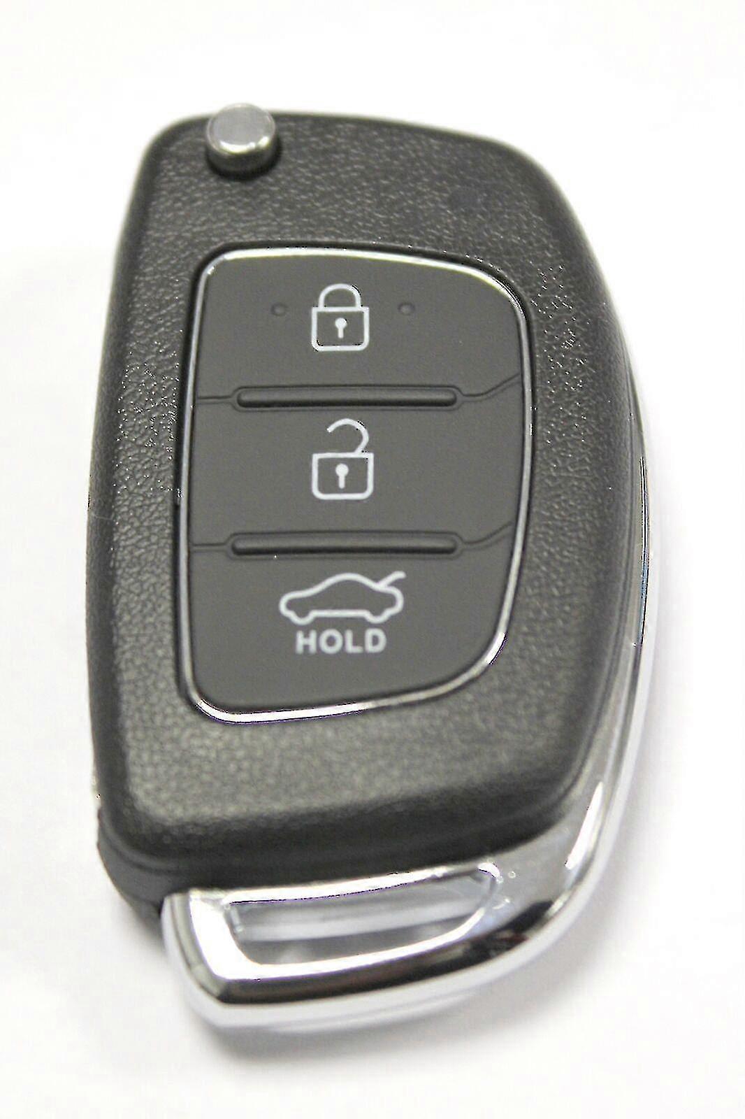 Rfc 3 Button Flip Key Case For Hyundai I10 I20 I40 Ix35 Santa Fe Remote Fob - Sfygv