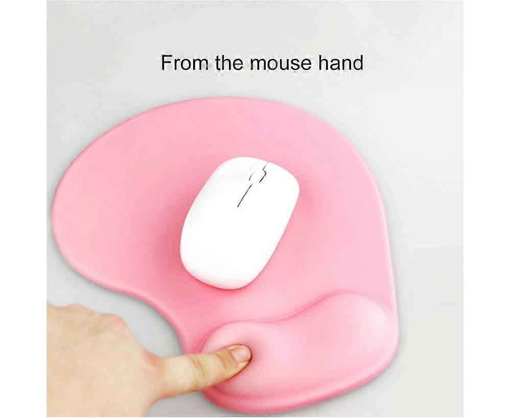 Solid Color Silicone Soft Hand Rest Anti-Slip Mousepad Mat for Notebook Computer - Grey