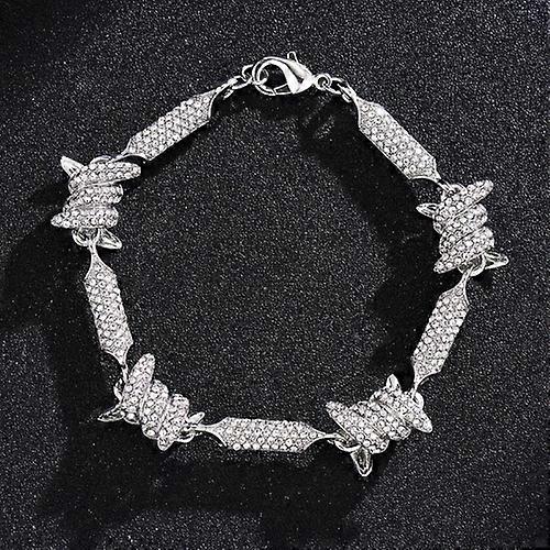 NL098 Diamond Three-Dimensional Wire Necklace