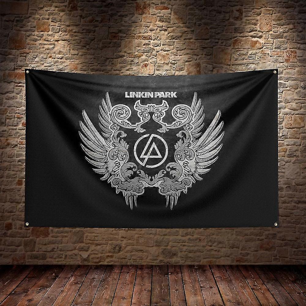 3x5ft Linkin Rock Music Flag Poliester Cyfrowy baner drukarski do dekoracji