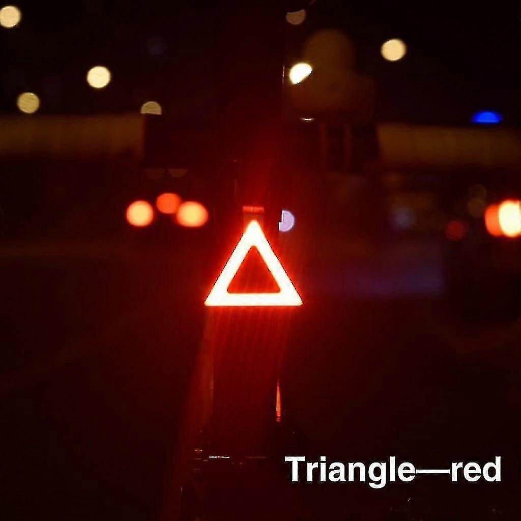 Nytt hjerteformet LED-sykkellys USB-oppladbart sykkelbaklys vanntett Mtb