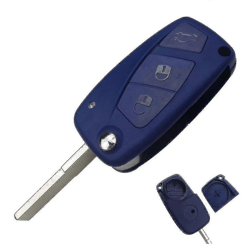 3 Buttons Remote Flip Car Key Fob Shell Case For Fiat Grande Punto Stilo Panda