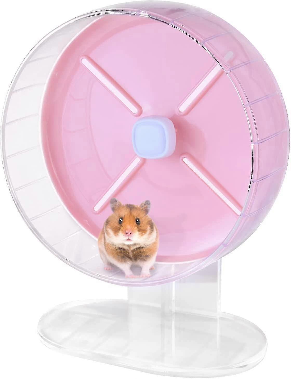 20cm Hamster Wheel, Super Quiet Hamster Wheel With Adjustable Stand For Hamsters, Gerbils, Dwarf Hamsters, Chipmunks, Golden Bears And Other Small Ani