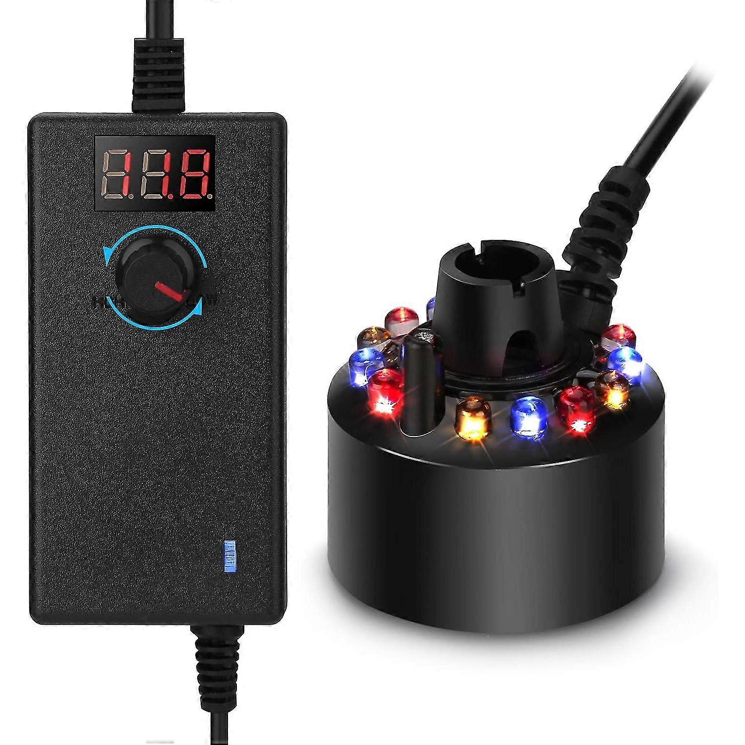 Mist Maker Fogger 12 Led Color Changing Fog Atomizer Eu Plug