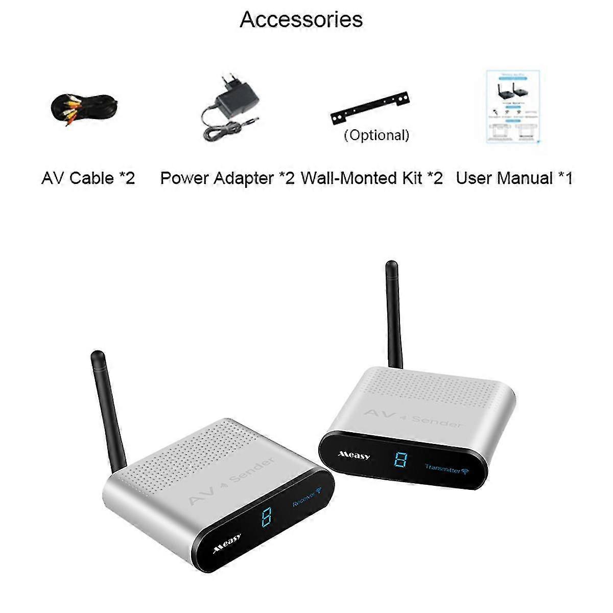 Av530 5.8ghz Wireless Video Digital Set-top Box Wireless Sharing Multifunction Transmitter Receiver With Us Plug