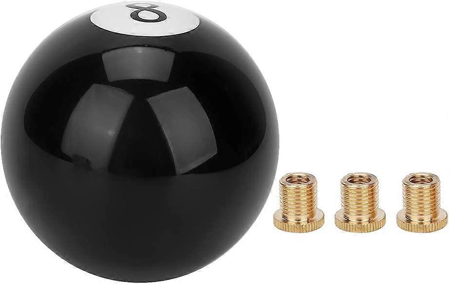 Universal 8 Ball Black Round Car Gear Shift Knob Handle