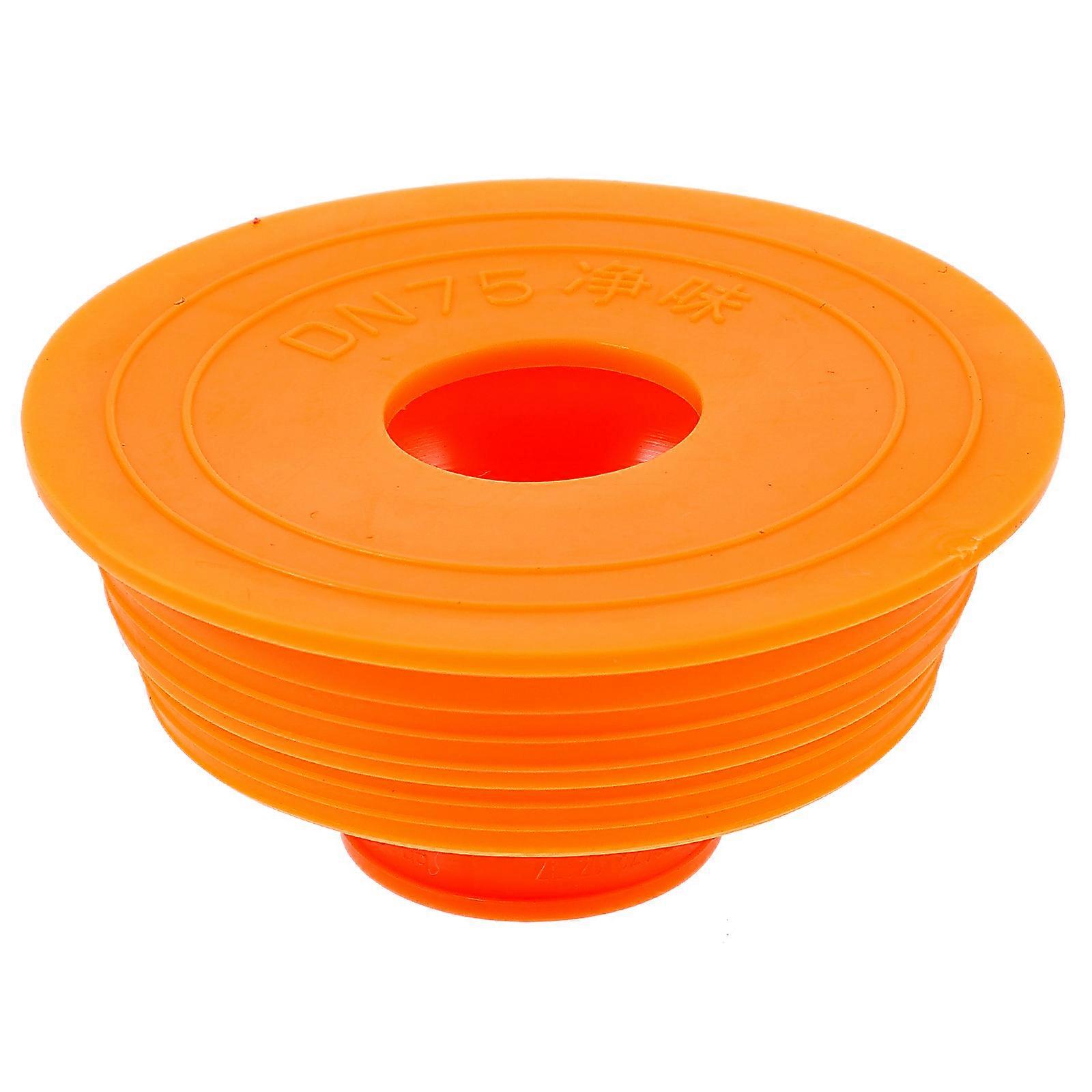 1Pc Kitchen Sewer Pipe Deodorant Sealing Ring Deodorant Core Plug Device Orange